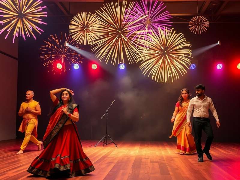 Flamenco Fiesta Game Banner Showcasing Indian and Flamenco Dance Fusion